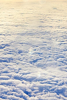 Clouds aerial view background