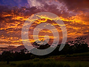 clouds in the afternoon