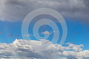 Clouds against blue sky as background