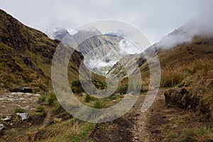 Clouds in the Andes