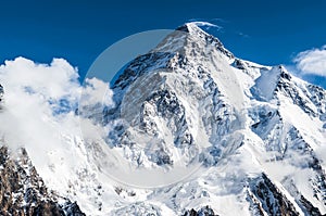 Clouds around the K2 summit