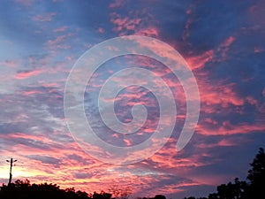 Clouds art sky sun trees