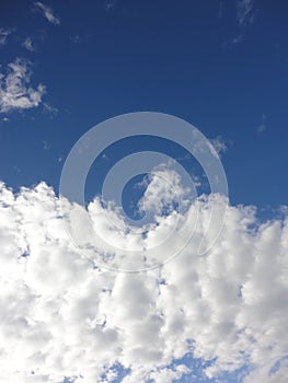 Clouds in autumn sky