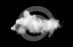 Clouds on black background