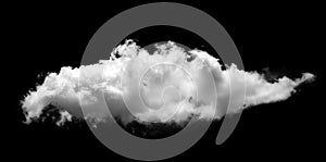 Clouds on black background. Clouds icon