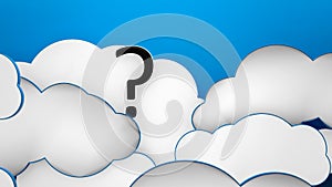 Clouds blue background question