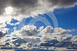 Clouds with blue sky