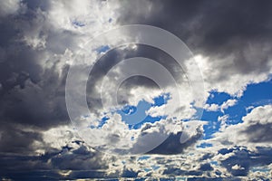 Clouds with blue sky
