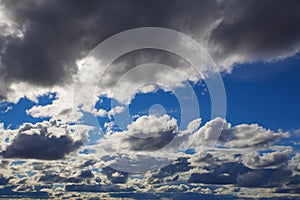 Clouds with blue sky