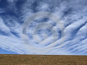 Clouds and blue sky