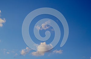 Clouds in the blue sky