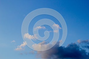 Clouds in the blue sky