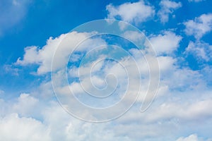 Clouds on a blue sky as a background