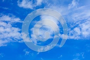 Clouds on a blue sky as a background