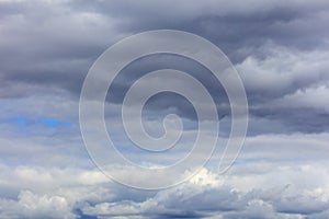 Clouds on a blue sky as a background