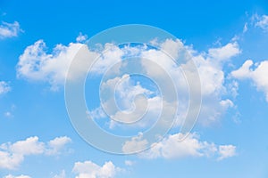 Clouds with blue sky background