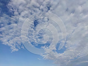 Clouds with blue sky. Background clouds and sky