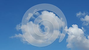 Clouds in blue sky background photo