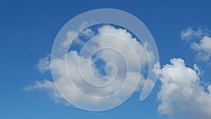Clouds in blue sky background