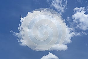 Clouds in blue sky background