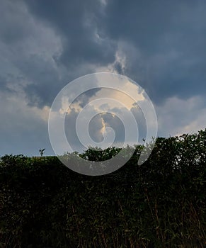 Clouds in blue sky background, nature photography, natural scenic wallpaper