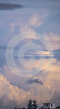 clouds in blue sky CUMULOS