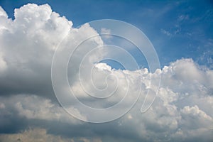 Clouds in the blue sky,dramatic sky.