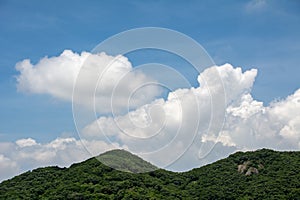 Clouds in the blue sky,dramatic sky.