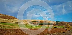 Clouds with blue sky in the dry lands