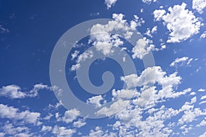 Clouds with blue sky impression environment clear
