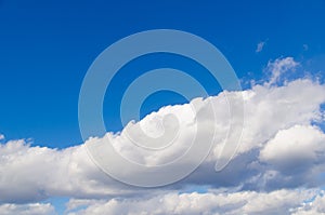 Clouds and blue sky on a sunny day