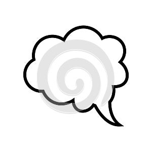 clouds bubbles speech icon vector on trendy design