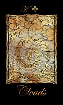Clouds. Card of Lenormand oracle deck Gothic Mysteries