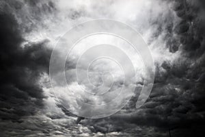 Clouds in cloudy sky