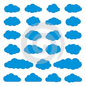 Clouds Collection of Flat Icons