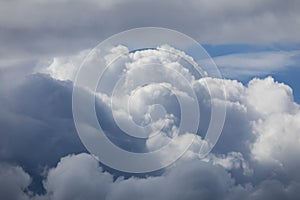 Clouds and cumulonimbus in Galicia, Spain