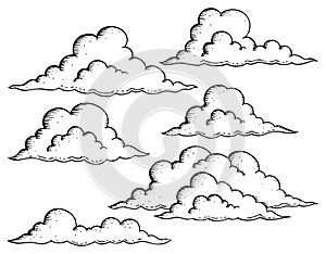 Clouds drawings theme image 1