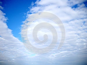 Clouds floating and waving from sky