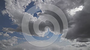 Clouds Formation Timelapse, Cumulus Cloudscape