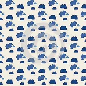 Clouds groovie pattern