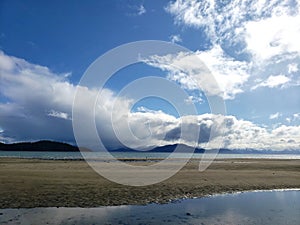 Clouds at Gustavus Beach in Summer