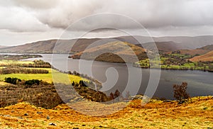 Clouds and hills in Lake District National Park