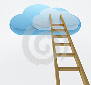 Clouds and ladder