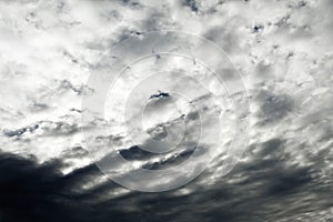 Clouds in late afeternoon in brazil with the wind