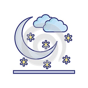 Clouds Line Style vector icon which can easily modify or edit