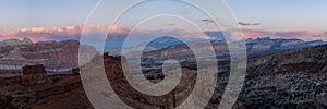 Clouds Linger Over the Wide Ridges of Capitol Reef