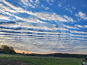 Clouds looking like waves in the ocean
