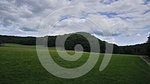 Clouds and meadow