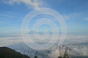 Clouds on mount Andong