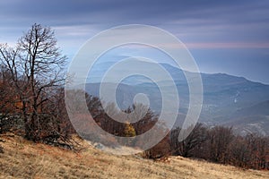 Clouds on the mountain Demerdji.